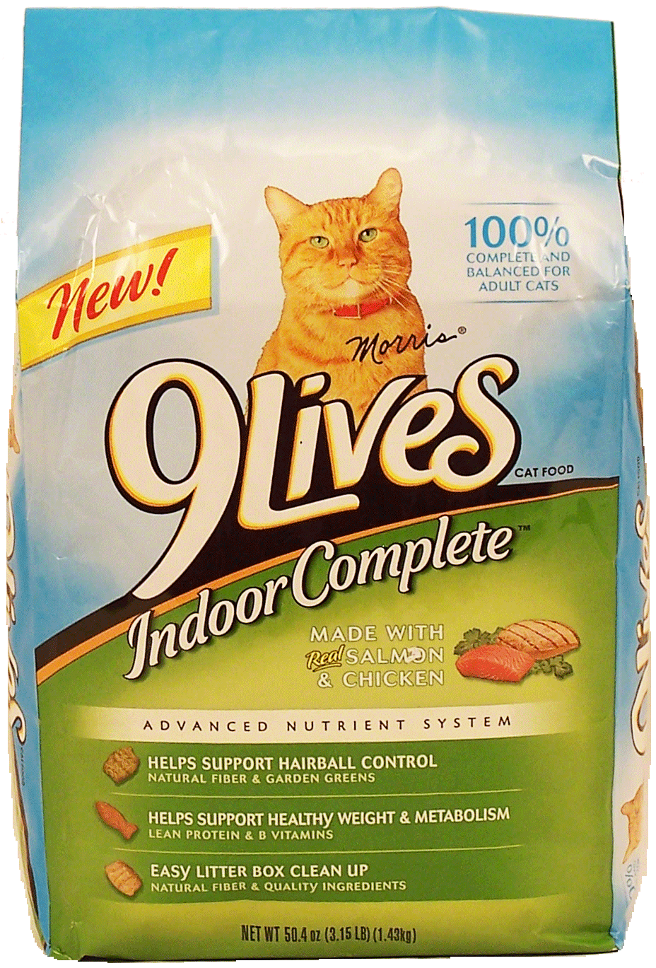 9 Lives Cat Food Daily Essentials w/Real Salmon Chicken & Beef Full-Size Picture